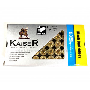 Патрон светозвукового действия Kaiser 9 мм P.A.K. Blank 50 штук
