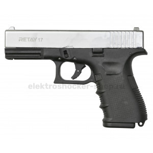 СХП Охолощенный пистолет Retay 17 Glock, кал. 9 мм, никель